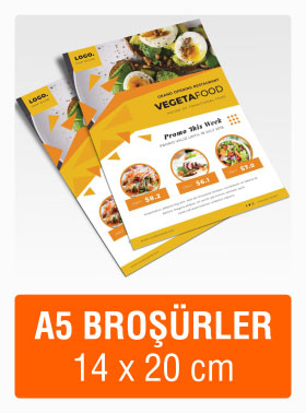 En Çok Tercih Edilen A5 Broşür Örnekleri.
