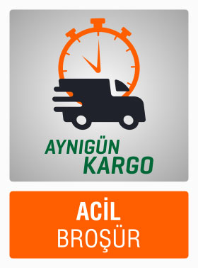 Acil Broşür Basımı Aynı Gün Kargo.