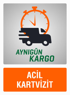 Acil Kartvizit Basımı Aynı Gün Kargo.