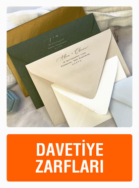 Davetiye zarfı, davetiye zarf örnekleri.