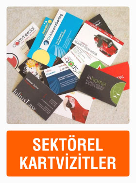 Tüm Mesleklere Uygun Sektörel Kartvizitler.