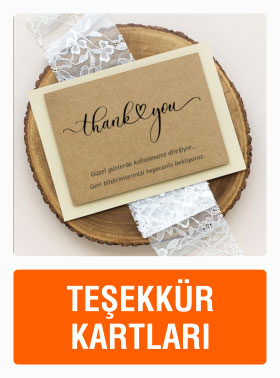 Teşekkür Kartı Basımı ve Tasarım Örnekleri.