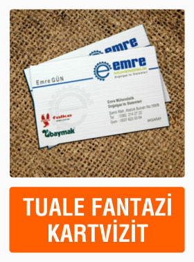 Kurumsal Tuale Fantazi Kartvizit Örnekleri.